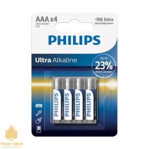 Baterie electrică ultra alcaline Philips AAA 4 buc