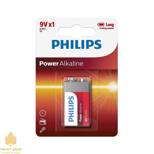 Baterie electrică power alcaline Philips 6LR61