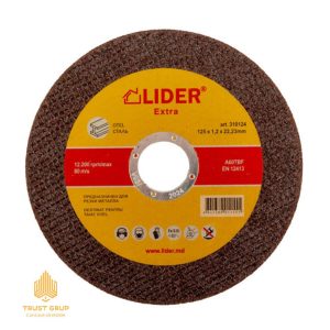 Disc pentru tăiat oțel EXTRA 125x1.2x22.2 mm Lider