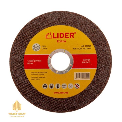 Disc pentru tăiat oțel EXTRA 230x1.9x22.23 mm Lider