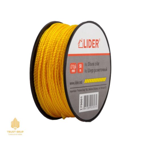 Sfoară galbenă pentru zidărie 1.6 mm x 50 m (rolă)