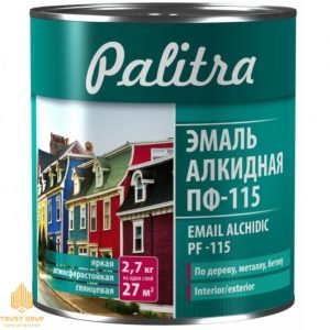 Vopsea Email PF-115 Palitra Gri închis, 0.8 L