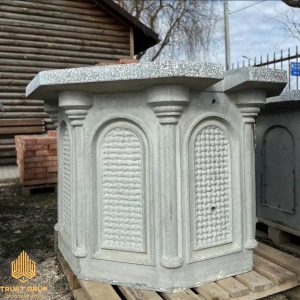 Tub pentru fîntînă cu decor 90x90 cm