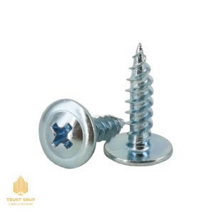 Șurub autofiletant cu cap plat și șaibă 6x160 mm TX30