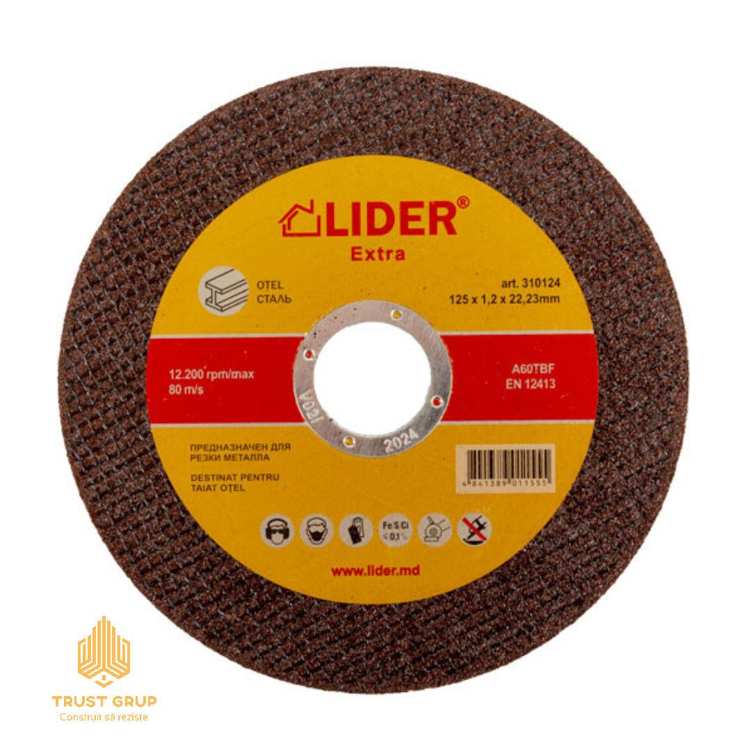 prd182016_1.jpg Disc pentru tăiat oțel EXTRA 125x1.2x22.2 mm Lider