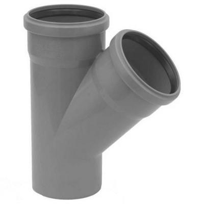 prd196047_1.jpg Ramificație diametrul 110x110 mm 45° (gri) Interplast