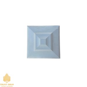 Capac pentru gard 40/40 cm, Nr. 7, gri