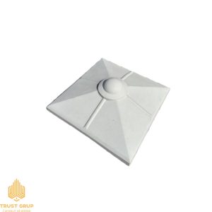 Capac pentru gard 45/45 cm, Nr. 5, gri